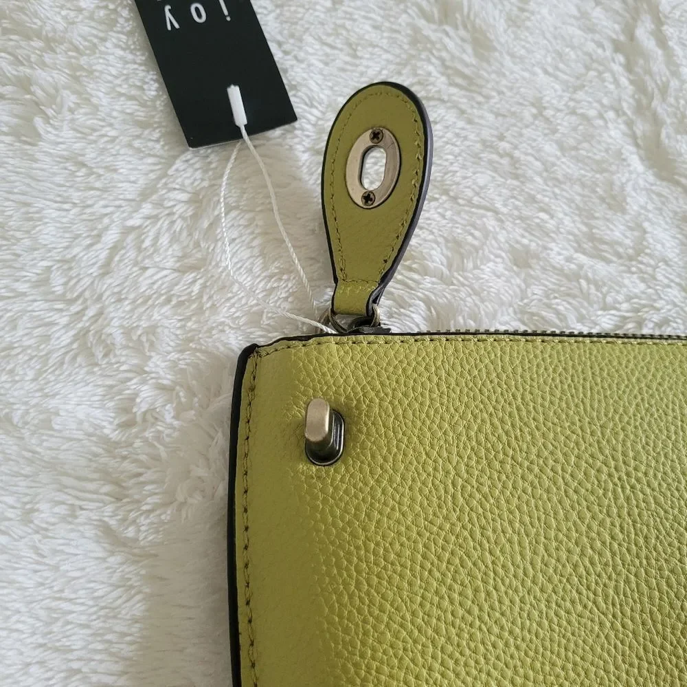 Joy Susan Chartreuse Wristlet/Crossbody - NW